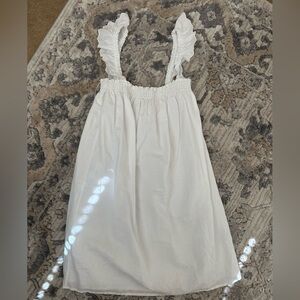 Aritzia White Ruffle Dress